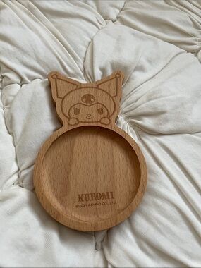 Sanrio Kuromi Wooden Jewelry Tray - Natural Brown